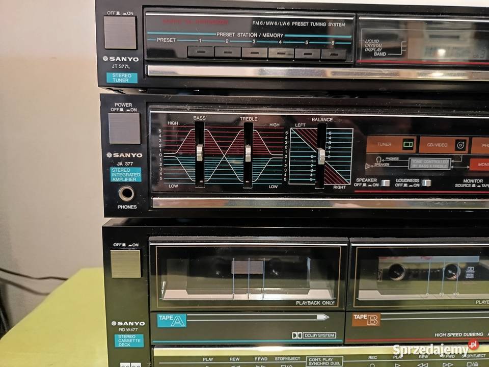 Zestaw Vintage SANYO pomorskie Gdynia