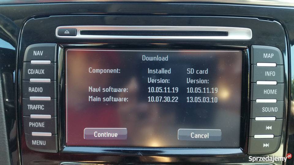 Polskie Menu Lektor Mapa Ford NX DVD NX SD S podkarpackie