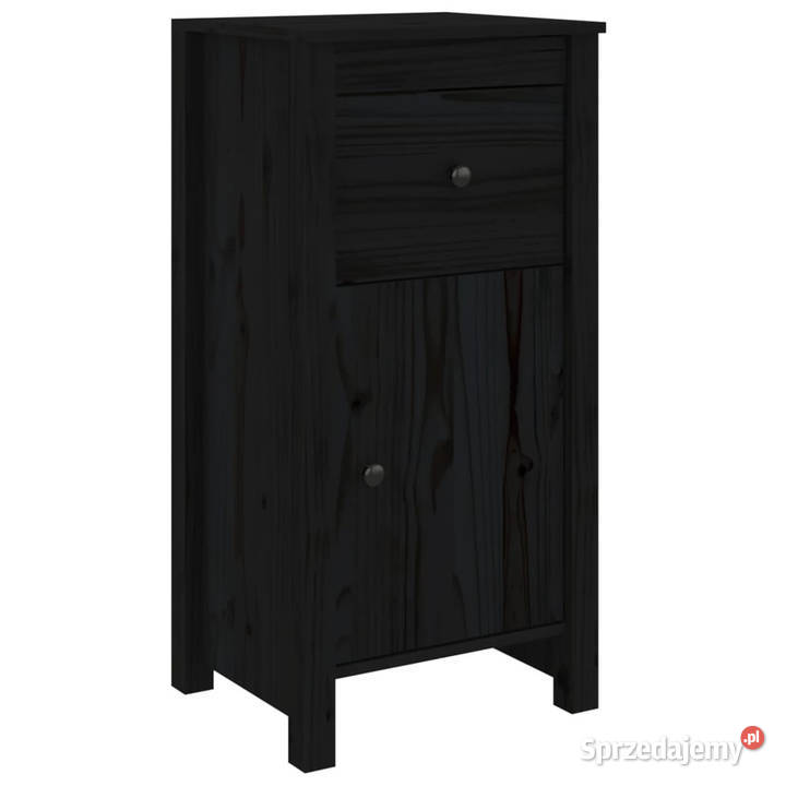 Szafki 2 czarne 40x35x80 lite drewno sosnowe Warszawa