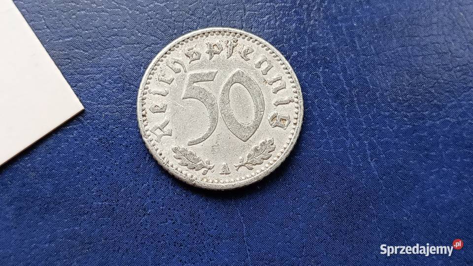 Stare monety 50 pfennig 1941 A Niemcy Lesko