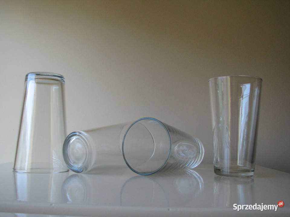Wysoka szklanka transparentna 05 l pokal szklany Brzegi sprzedam