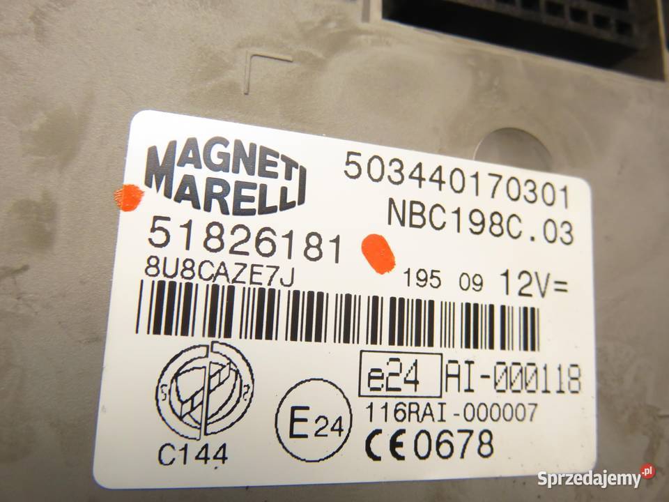 BSI FIAT BRAVO II 16 D Multijet 51826181 Części samochodowe małopolskie sprzedam