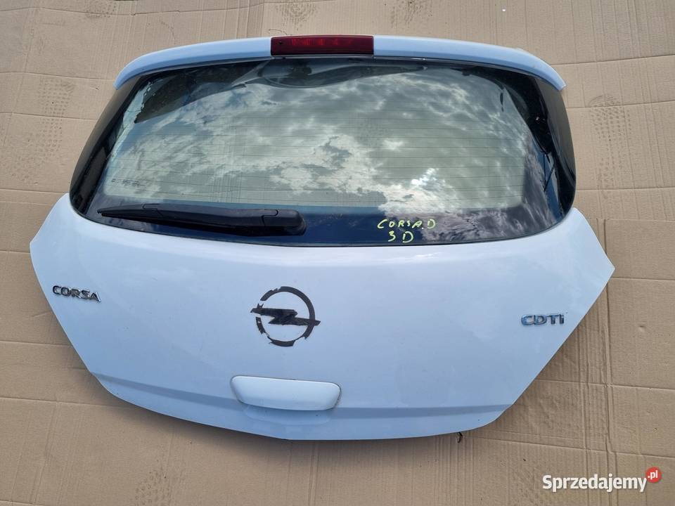 KLAPA TYLNA SZYBA OPEL CORSA D 3D KLAPA TYLNA