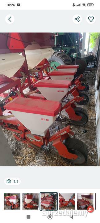 Siewnik do kukurydzy kverneland Optima 4 rzędowy Siewniki i sadzarki sprzedam