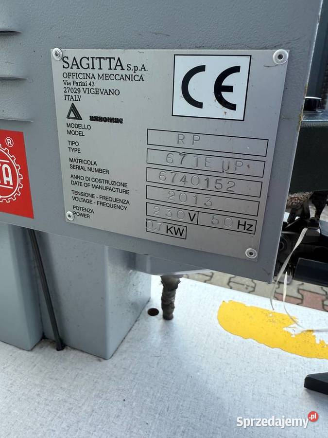Sagitta RP67 TE UP CE komputerowa zawijarka sprzedam