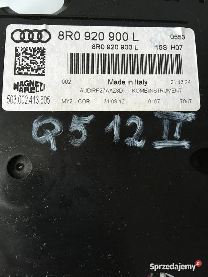 licznik zegary audi Q5 8r 20 tdi lift 8R0920900L Szczecin