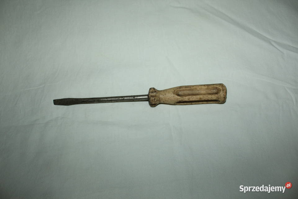 Śrubokręt biały 25 czasy PRL Chorzów