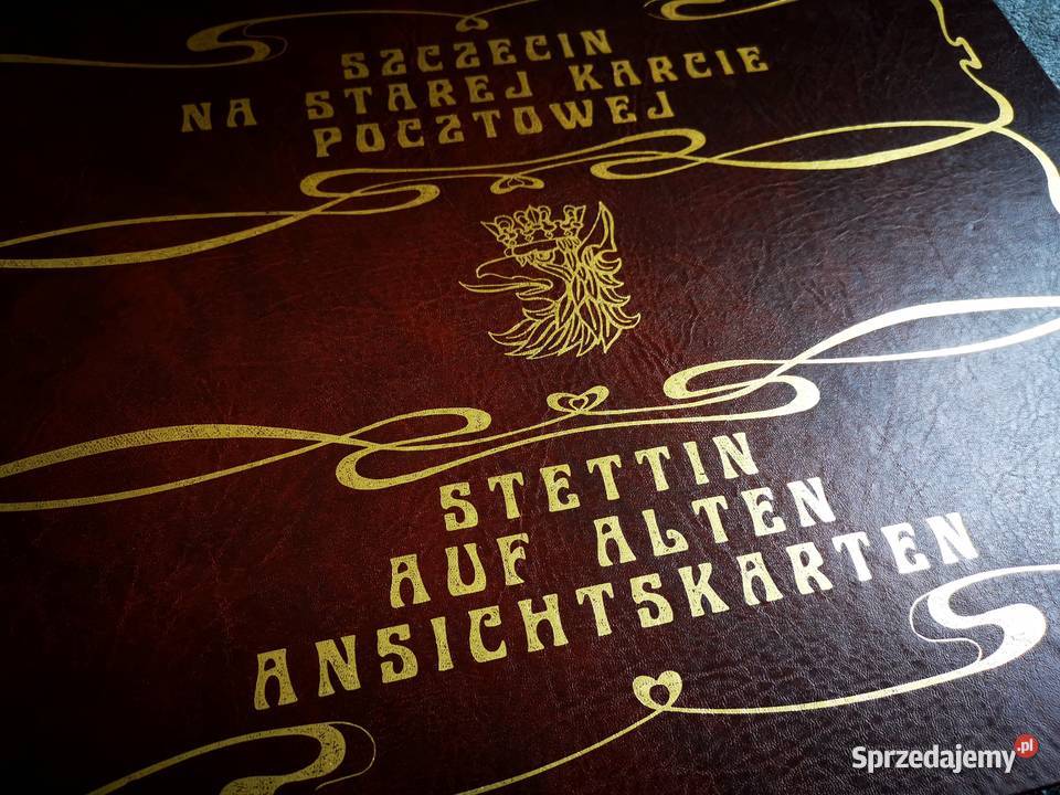 Piękny Duży Album Szczecin na starej karcie Antykwariat lubuskie