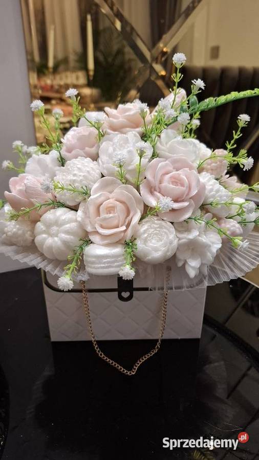 Piekny bukiet z mydła glicerynowego na prezent Warszawa