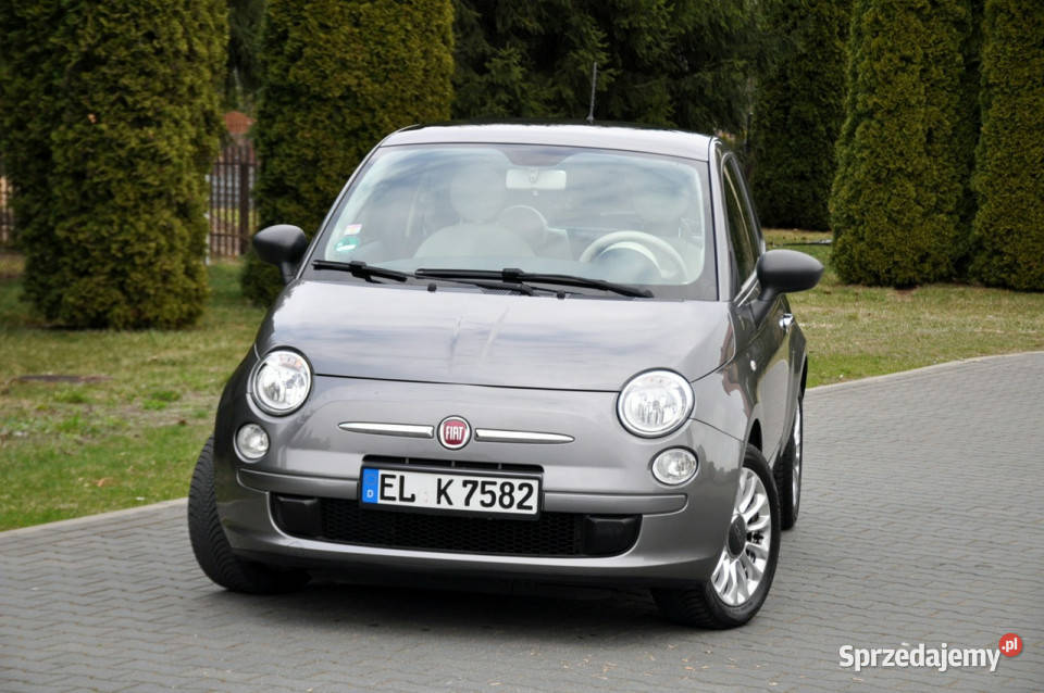 Fiat 500 12i69PanoramaKlimatyzacjaWelurChromI komputer pokładowy mazowieckie Ostrów Mazowiecka