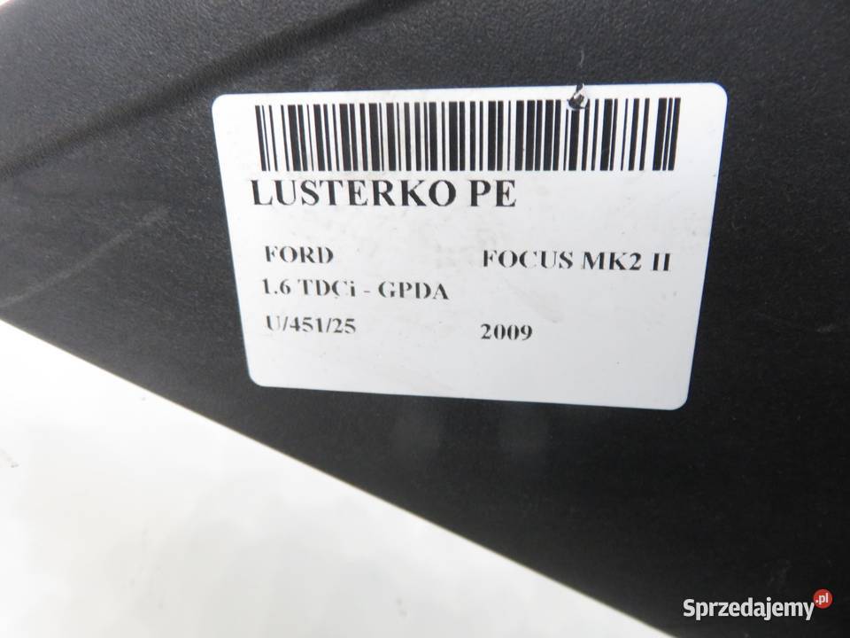 LUSTERKO PRAWE FORD FOCUS MK2 II F3 sprzedam