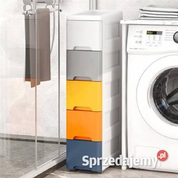 Regał z 5 wysuwanymi szufladami nogi z kółkami Smogorzów sprzedam