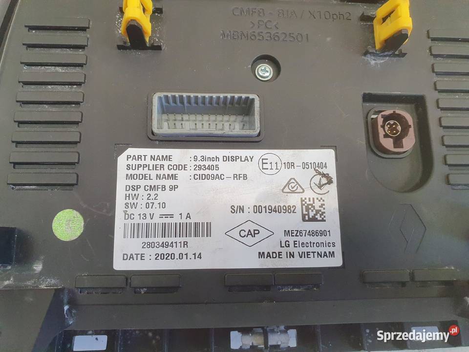 Renault Clio V Zoe II EKRAN NAWIGACJI lubelskie