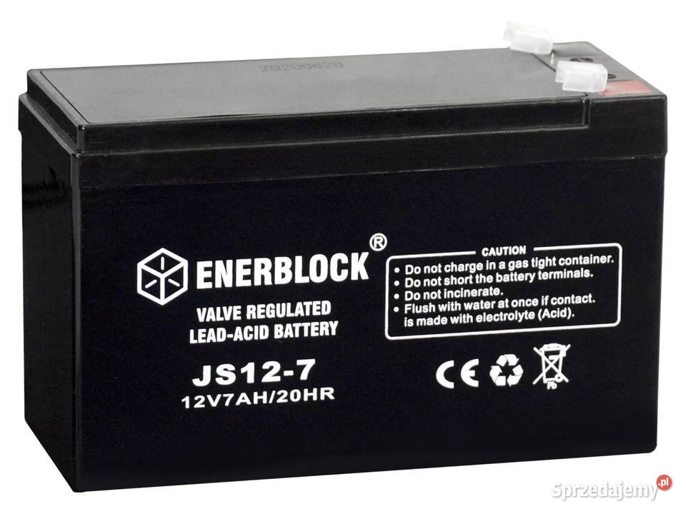 Akumulator ENERBLOCK AGM JS127 12V 7Ah Poznań