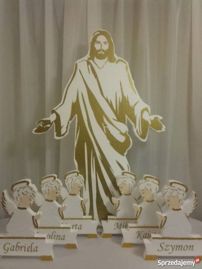 Postać Pana Jezusa dekoracja Pierwsza Komunia Dekoracje i ozdoby wielkopolskie