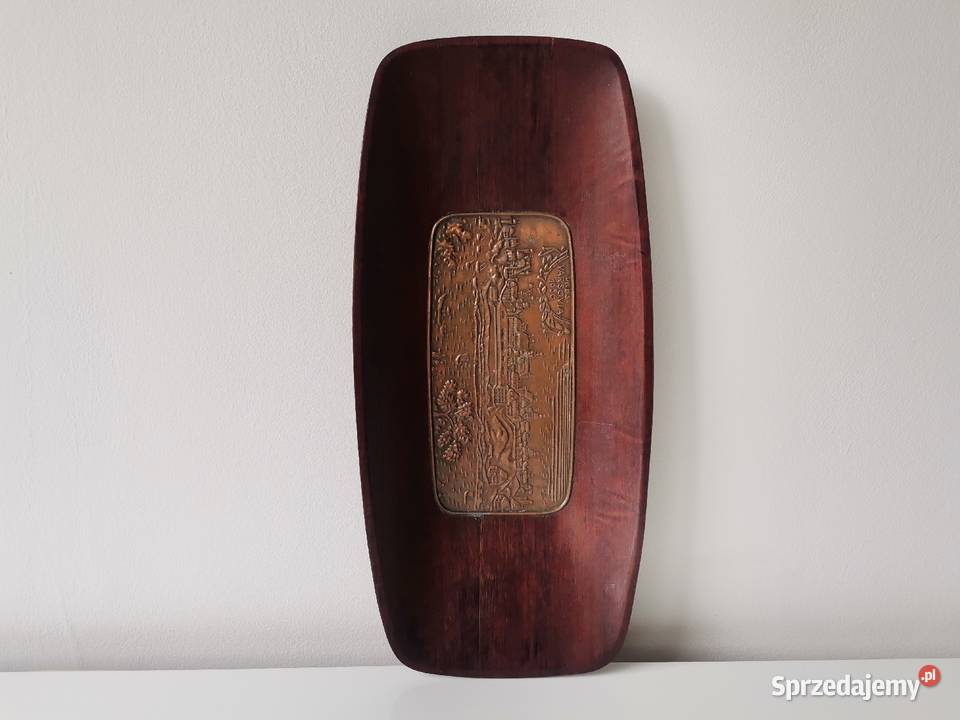 Stara wisząca patera Warszawa design PRL 1960 Katowice