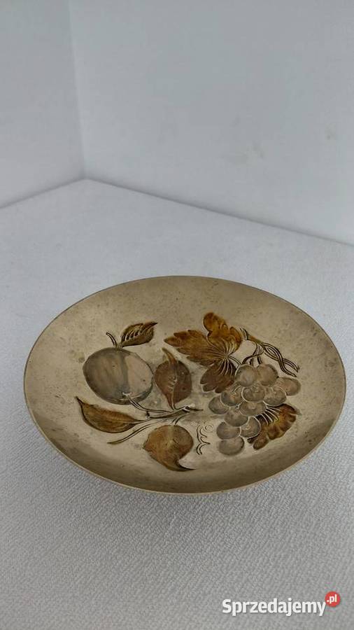 Stara mosiężna Patera Krzykawa