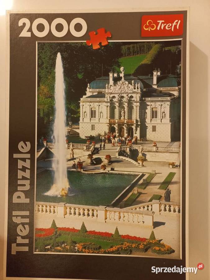 Puzzle Trefl 2000 Zamek dziedziniec fontanna Puzzle Puławy