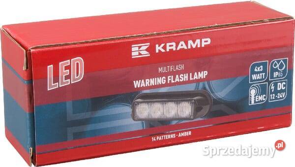 Lampa ostrzegawcza LED 12W 1224V pomarańczowa