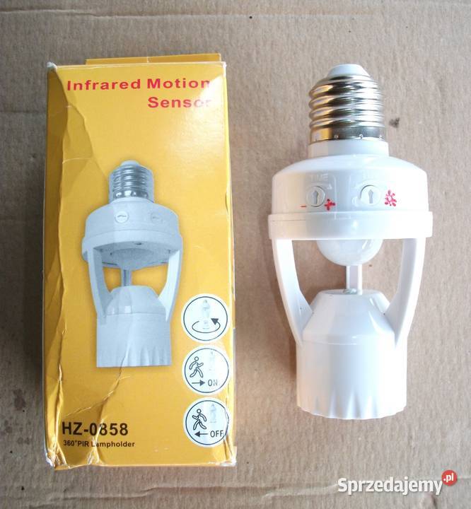 Konwerter żarówki z czujnikiem ruchu PIR i Sieradz