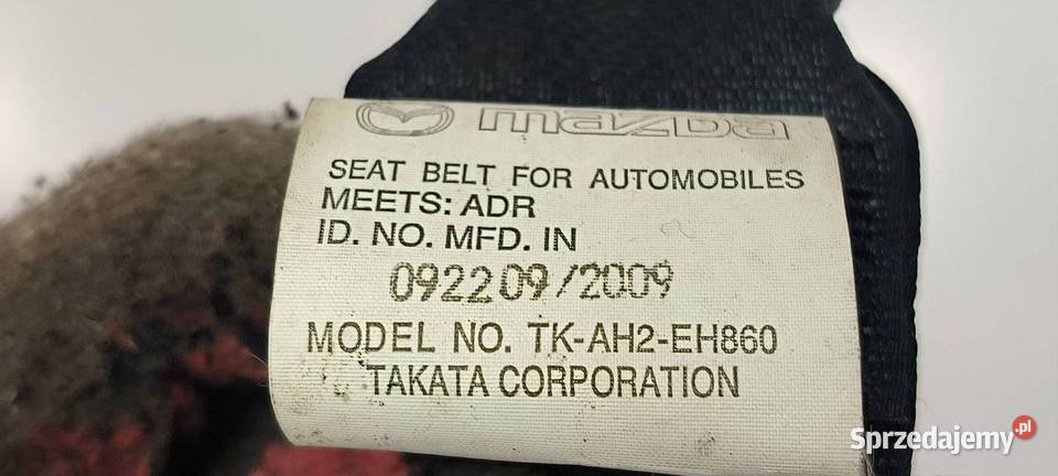 PAS BEZPIECZŃSTWA MAZDA 6 II