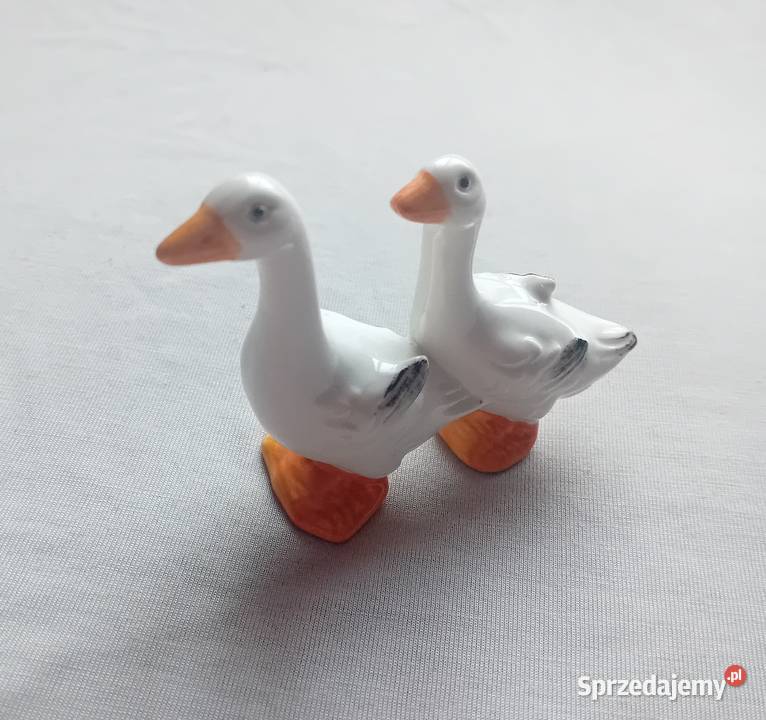Porcelanowa figurka dwie gęsi Goebel Koźminek