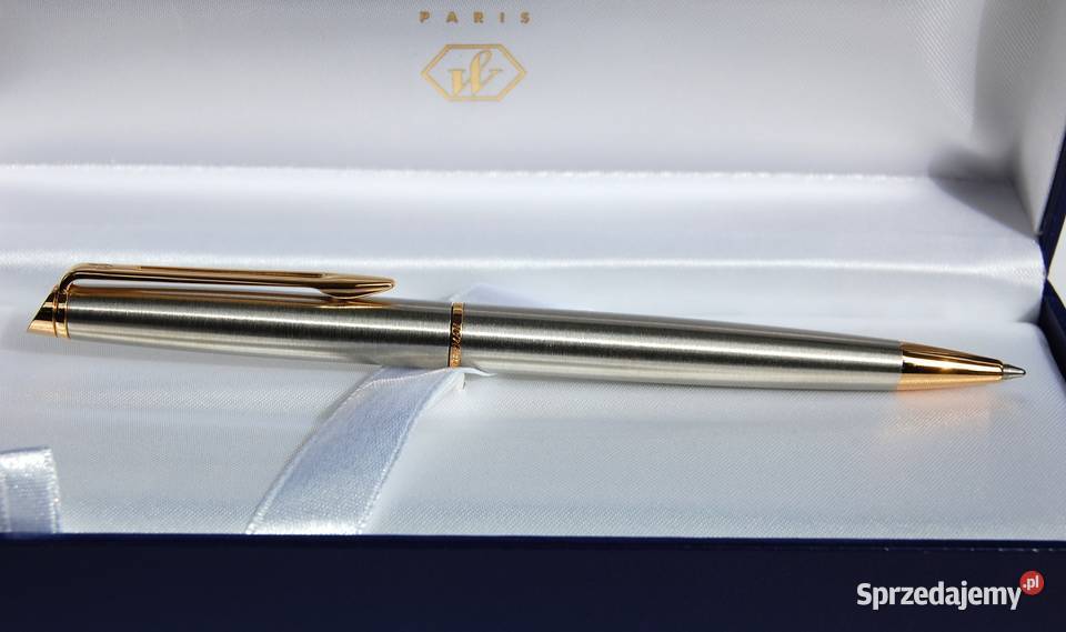 Długopis Waterman Hemisphere stal złoto vintage Lublin