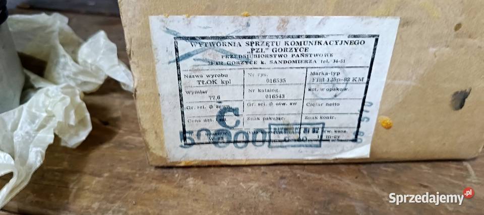 Tłoki Fiat 125p 776 Trzeci szlif Gorzyce Nowe osobowe Piotrków Trybunalski