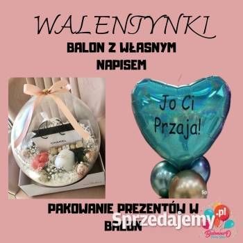 Walentynki balon serce balon z nadrukiem Katowice sprzedam