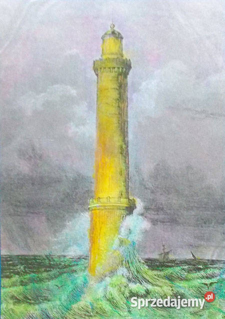 latarnia plakat vintage morze plakat A4 obraz z Olsztyn