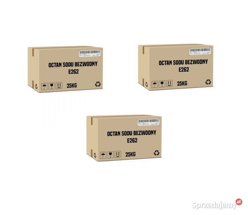 Octan sodu bezwodny E262 3 kartony X 25 wysyłka dolnośląskie