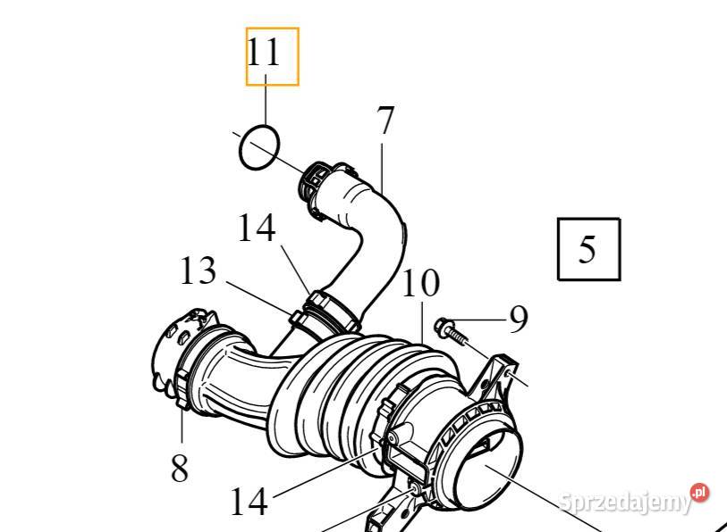 VOLVO C30 S40 V50 V70 S80 oring rury filtra pow Gadgety motoryzacyjne Bielany Wrocławskie sprzedam