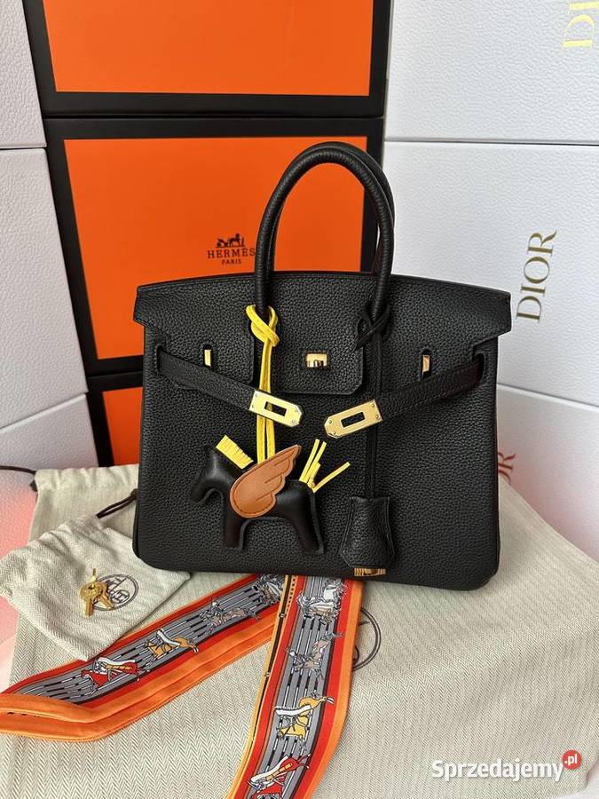 Torebka Birkin 25 Black Leather Torby i torebki sprzedam