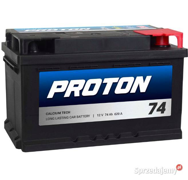 Akumulator PROTON 74Ah 620A EN PRAWY PLUS Elbląg Układ elektryczny, zapłon warmińsko-mazurskie