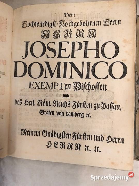 Prophetische KlagPosune in Sion Norymberga 1738r Warszawa