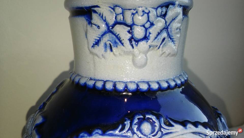 dzbanek dzban ceramiczny poniemiecki kobalt inny kolor