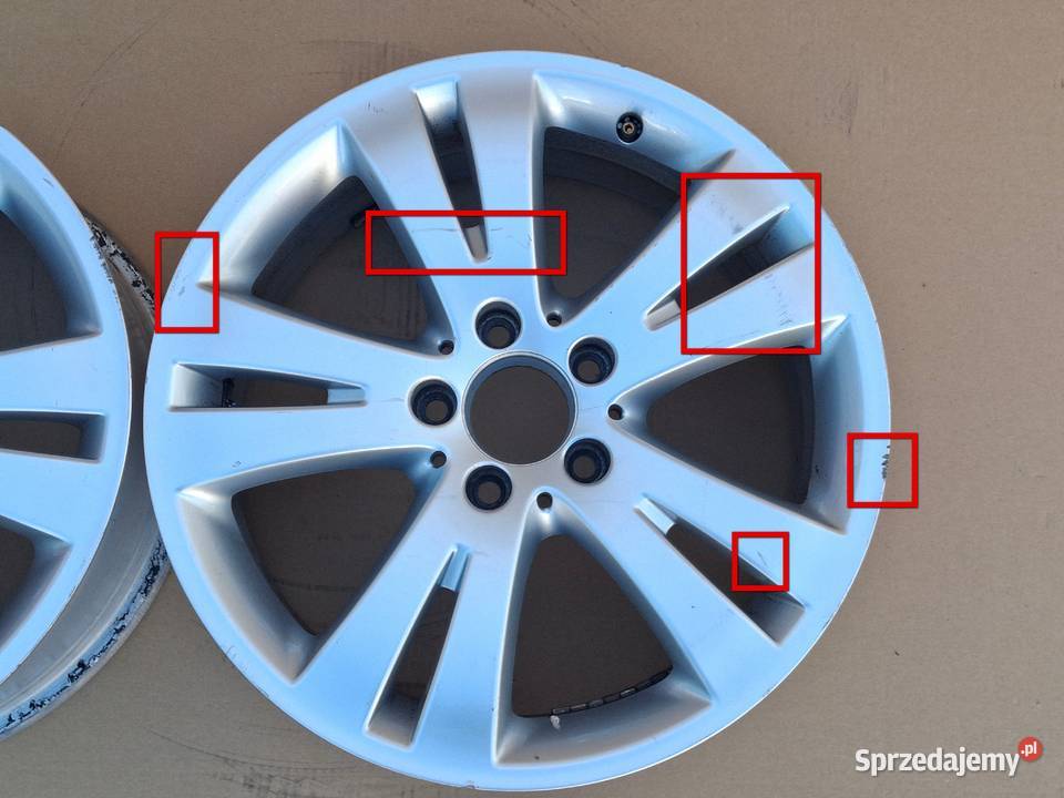 MERCEDES CKLASA W204 FELGA ALUFELGA 17 5X112 75J Średnica 17" Bieleń
