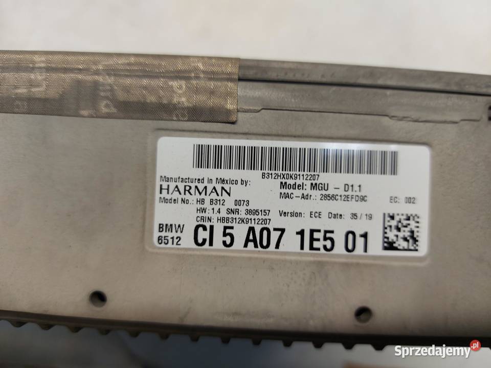 BMW G05 X5 Radio nawigacja navi 5A071E5 dolnośląskie
