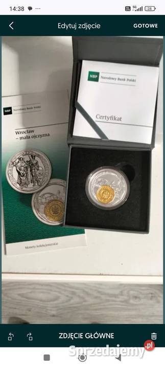 50 moneta Wrocław moja mała ojczyzna Bydgoszcz
