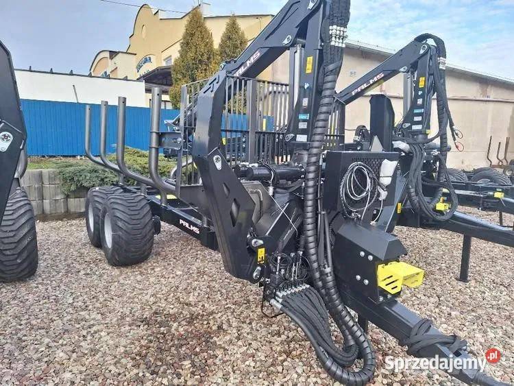 NOWA przyczepa zrywkowa do drewna PALMS 8d 10d lubelskie Śniadówka sprzedam