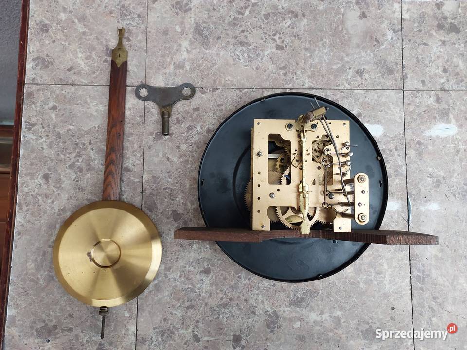Stary zegar ścienny gabinetowy GB Gustav Becker Tczew