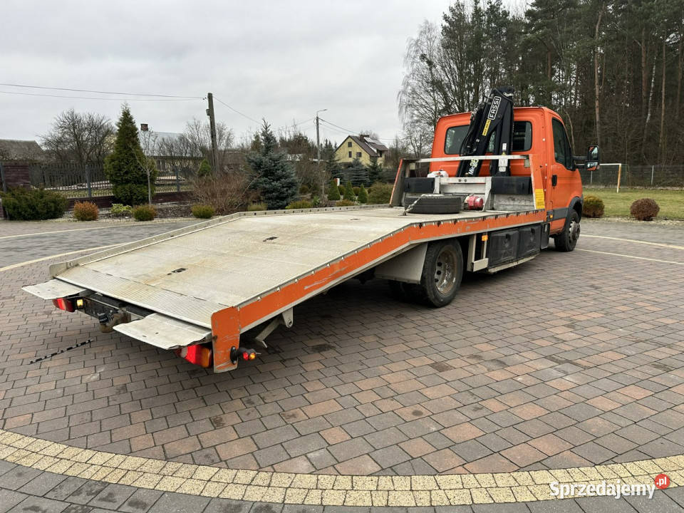 inne Iveco Daily 70C17P Laweta z dźwigiem mazowieckie Lipówki