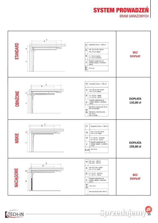 Drzwi garażowe panelowe Brama segmentowa Krótkie Ogrodzenia i bramy Gorzów Wielkopolski