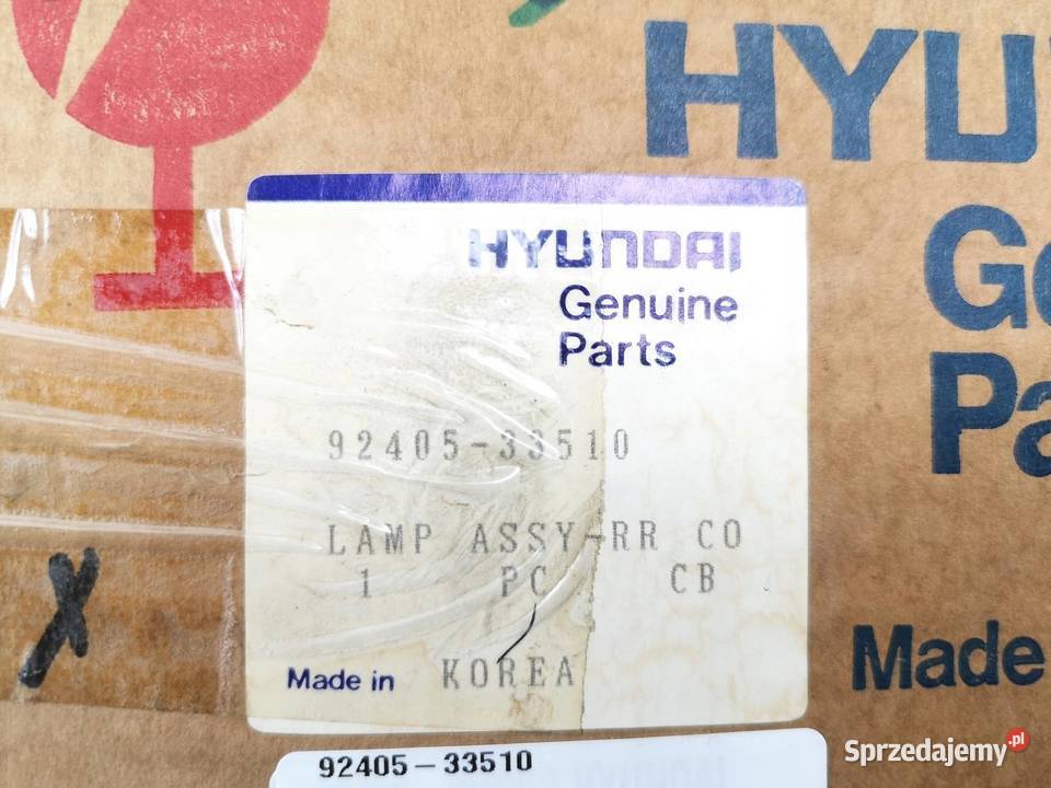 LAMPA LEWY TYŁ KLAPY HYUNDAI SONATA 19911993 ORI