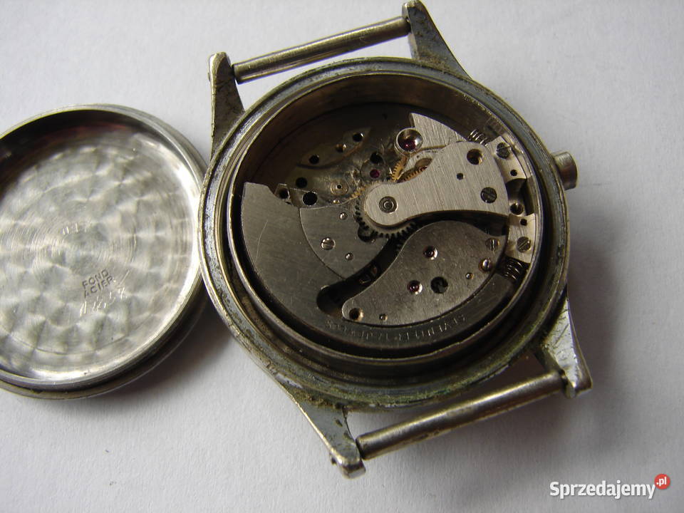 Richard Automatic stary zegarek z czarną tarczą Antyki Warszawa