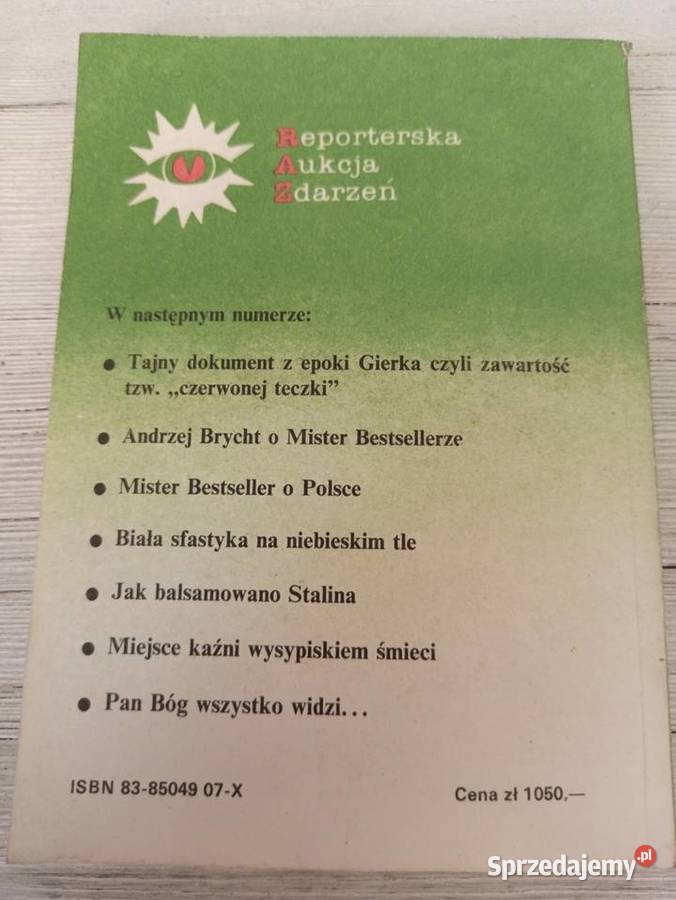 Białe plamy Reporterska Aukcja Zdarzeń 4 1989 Bielsko-Biała