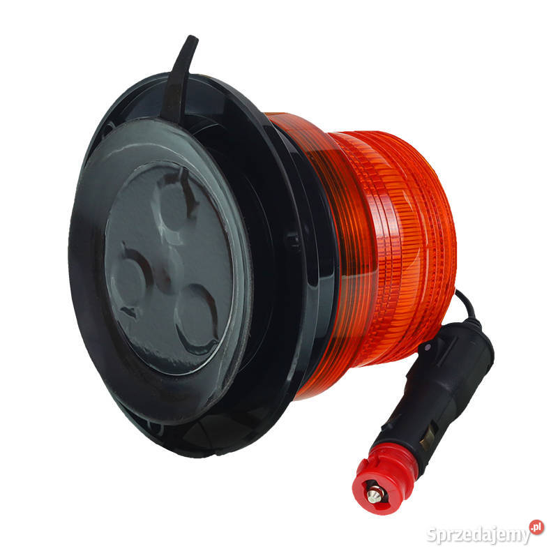 LAMPA OSTRZEGAWCZA KOGUT MAGNES 3 OTWORY 40 LED