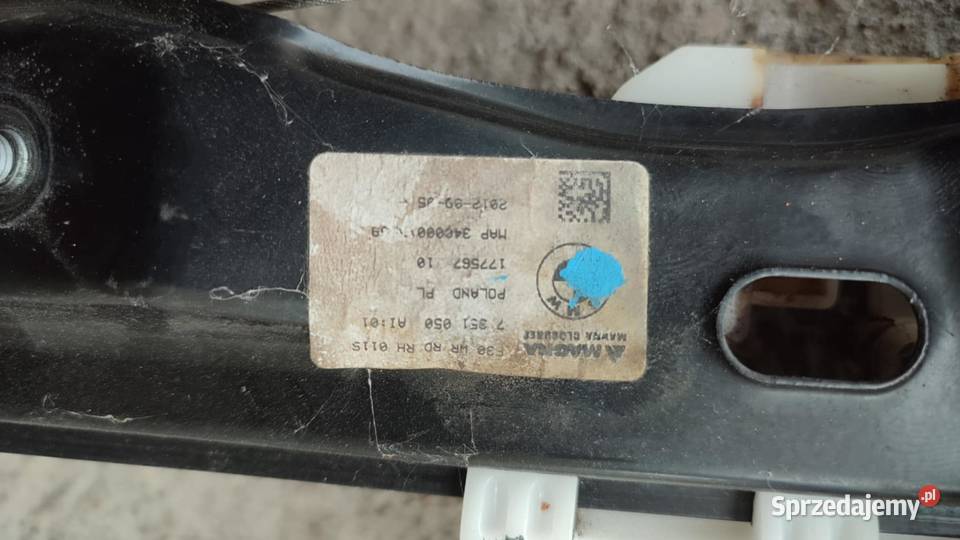 Mechanizm podnoszenia szyby Klotyldów