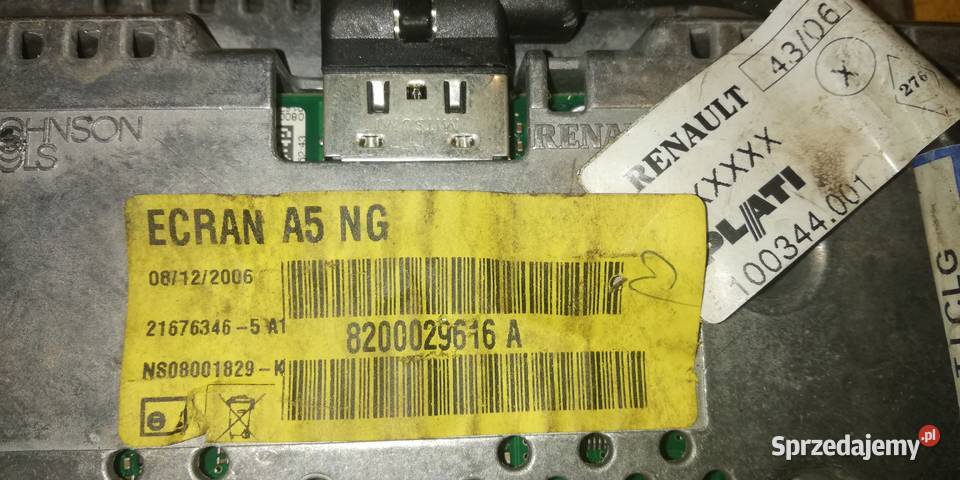 wyświetlacz LCD ekran 8200029616A Renault łódzkie Piotrków Trybunalski