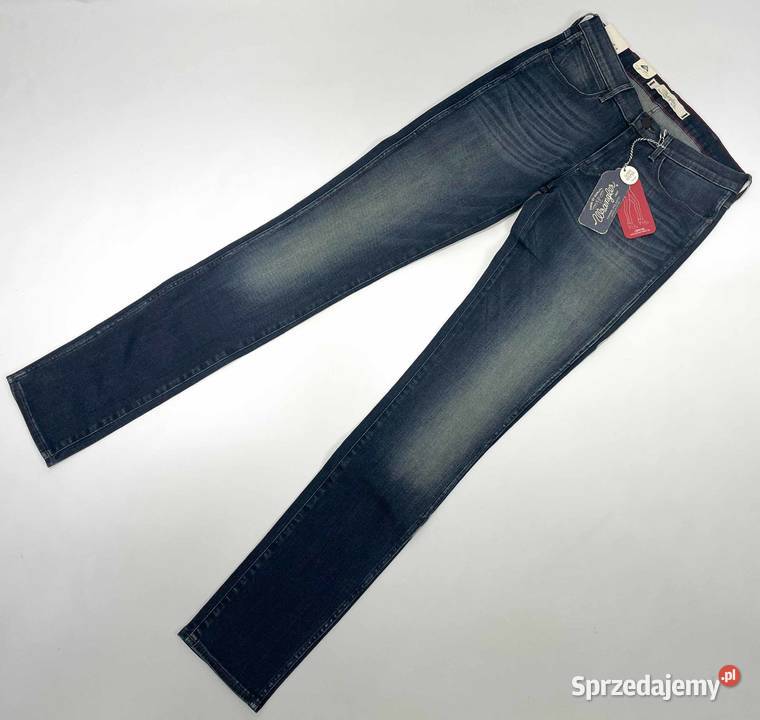 Spodnie damskie Wrangler Corynn Dark Lake Skinny niebieski warmińsko-mazurskie Pisz